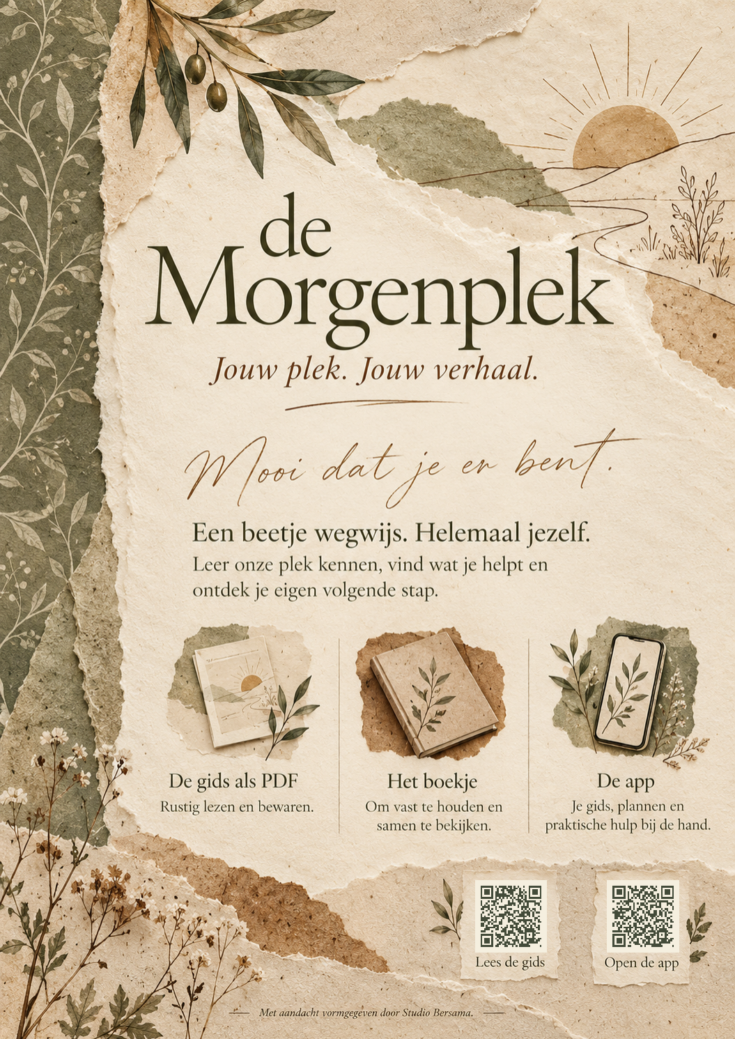 De bijpassende verbindingskaart met QR-codes